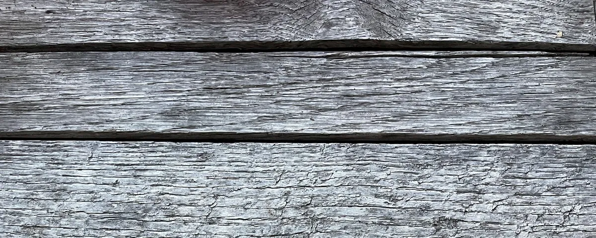 Smooth pale bench timber